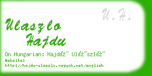 ulaszlo hajdu business card